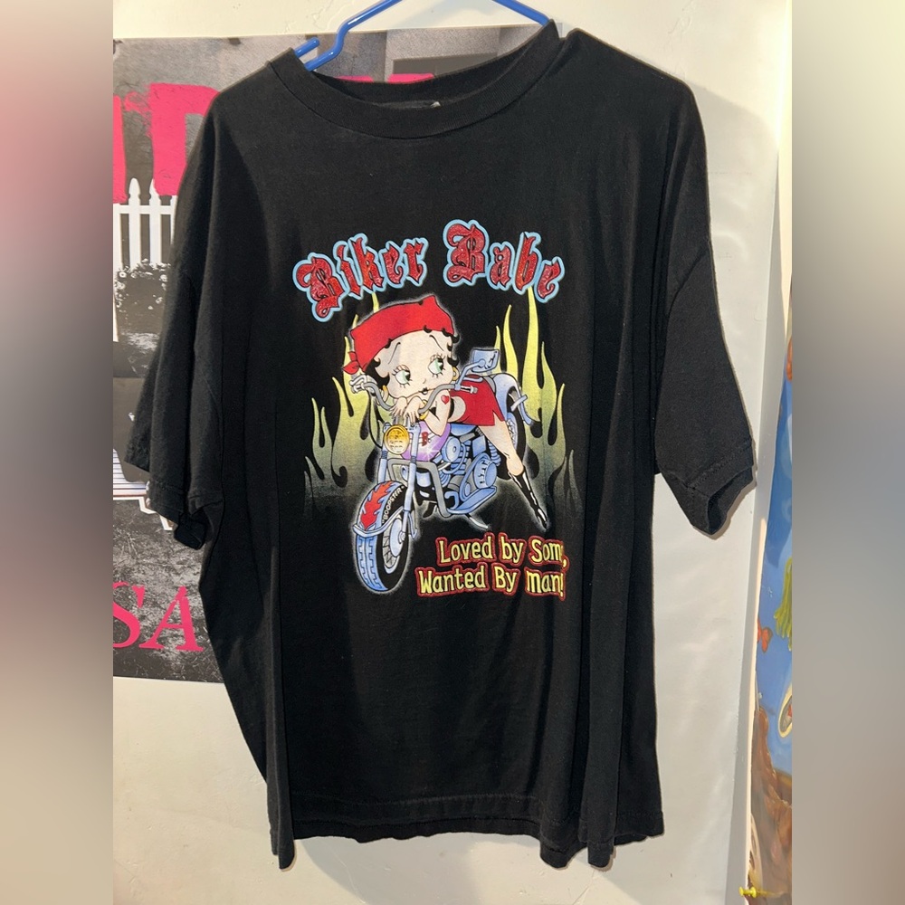 Vintage Betty Boop Biker Babe Tee